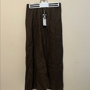 NWT—Eileen Fisher Dark Brown Maxi Skirt